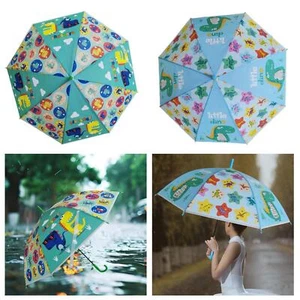 Kids Umbrella Children Umbrella Windproof Cartoon Dinosaur Pattern Lightweight - Picture 1 of 11