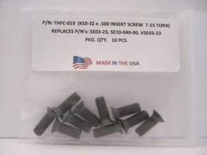 10 Pieces THFC-019 Insert Screw: SE03-23 .. SE10-49-00 .. VSE03-23 - Picture 1 of 1