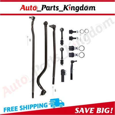 11x Para Dodge Ram 2500 3500 HD 1998 99 Rótulas Delanteras Extremos Barra de Pista Foto 1 de 4