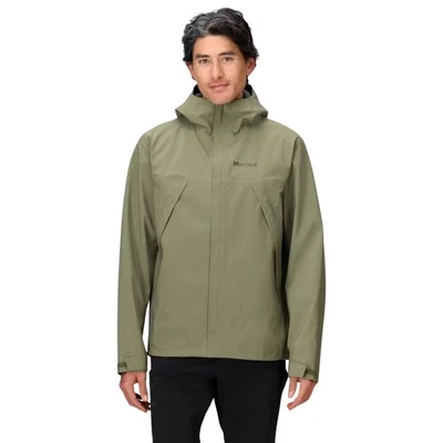 Marmot PreCip Eco Pro Men's Rain Jacket, Olive Grove, Large - Image 1 of 4