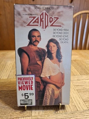 ZARDOZ VHS 1974 Sean Connery Charlotte Rampling CBS FOX Sci-Fi Cult - RARE - Image 1 of 4