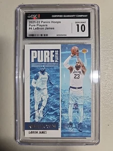 2021 hoops pure playrers Lebron James cgc 10  - Picture 1 of 2