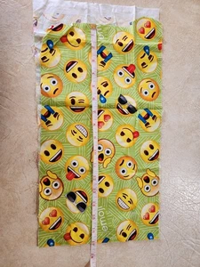 David Textiles Emoji Faces Fabric remnant 34" X 9" - Picture 1 of 5