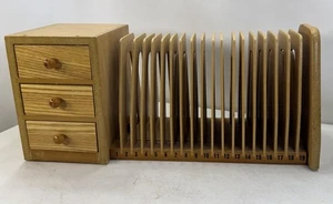 Vintage Expandable wood desktop mail organizer 31+ one day - Picture 1 of 8