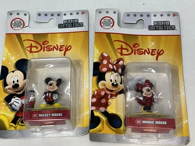 Disney Nano Figuras de Metal Mickey y Minnie Nuevos Sellados Juguetes Jada Foto 1 de 4
