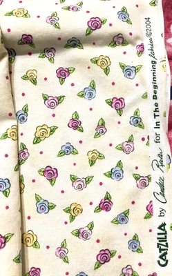 Catzilla by Candice Reiter Designs Tela Algodón Flores Pequeñas Foto 1 de 4