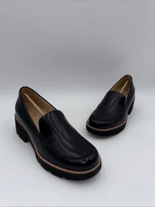 NWB Naturalizer Women's Cabaret Loafers Black Leather Size 8.5 M - Picture 1 of 6