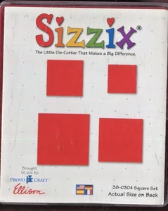 Sizzix Square Set 38-0304 Scrapbooking Die NIB - Picture 1 of 2