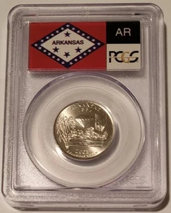 2003 D Arkansas State Quarter MS67 PCGS Flag Label - Picture 1 of 2