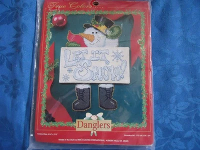 Danglers Let It Snow True Colors Contado Punto de Cruz 6x9 Nuevo en Paquete Foto 1 de 3