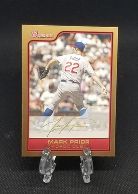2006 Bowman Mark Prior Gold Variation SP #198 - Chicago Cubs  - Image 1 of 2