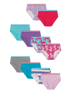 Hanes Girls Sparkle Briefs 10-Pack Tagless Cotton No Ride Up size 4 #GMC - Picture 1 of 2