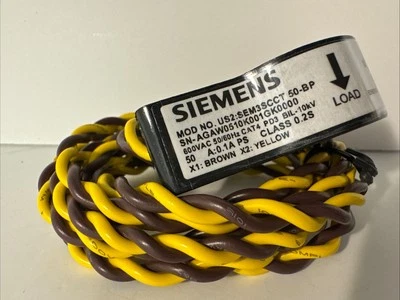 TRANSFORMADOR DE CORRIENTE DE NÚCLEO SÓLIDO SIEMENS SEM3SCCT50 600VAC 50A NUEVO Foto 1 de 4