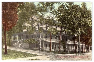 Postal de retiro religioso Evangel Hall Winona Lake Wisconsin 1916 - Imagen 1 de 2
