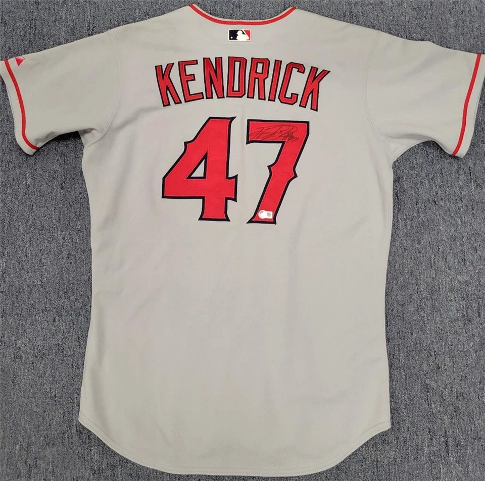 Howie Kendrick signed 2005 Team Issued Angels Jersey autograph ~ Beckett BAS - Image 1 of 4