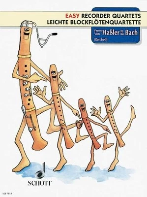 Von Hassler Bis Bach Book [Softcover] Recorder Quartet Schott Music - Image 1 of 3