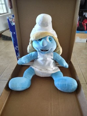 Build A Bear Workshop The Smurfs Smurfette Stuffed Plush Animal Toy 16" Tall - Image 1 of 4