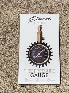 Eternal Living NEW Analog Tire Pressure Gauge - 100 PSI - Picture 1 of 2