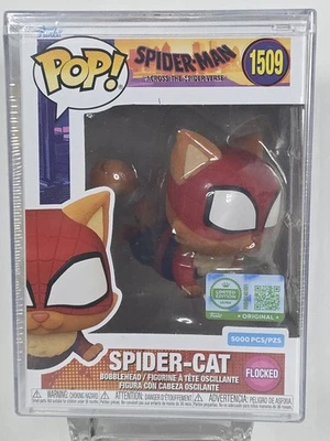 Funko Limited Edition ULTRA POP Spider Cat #1509 FLOCKED Bobblehead 5000pcs