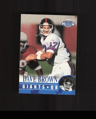 1997 Pro Line Gems #59 Dave Brown Football Card NY Giants - Image 1 of 2
