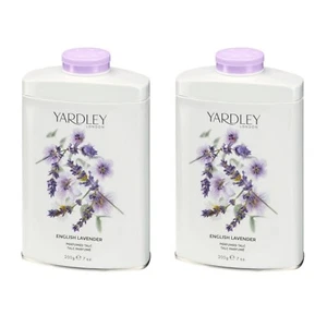 YARDLEY ENGLISH LAVENDER PERFUMED TALC 200 Ml -2 PACK RRP £ 22 - Picture 1 of 1