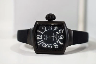 Glam Rock Women's MBD27021 Miami Beach Art Deco Black Dial Black Silicone Watch - Image 1 of 4