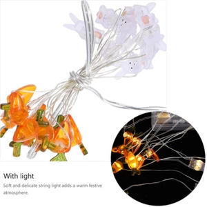 Light Up Easter Decoration Led Carrot String Light Easter - Picture 1 of 12