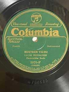 FINNISH COLUMBIA 78 LAURI HERRANEN -ACCORDION  SOLO - MUISTOJEN VALSSI / - Picture 1 of 6