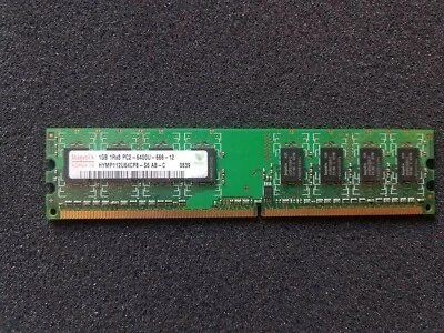 Hynix 1GB DIMM 800 MHz PC2-6400 DDR2 Memory (HYMP112U64CP8S6) - Image 1 of 3