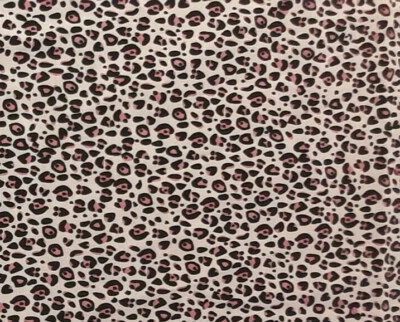 1 Yard 100% Cotton Pink Fabric *Tiny Hot Pink Cheetah Print - Image 1 of 4