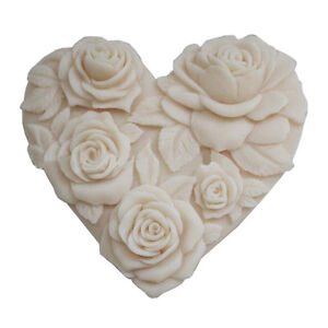 Soap Molds Silicone Soap Making Molds Craft Molds Resin Mold Rose Heart