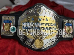 AWA Campeonato Mundial de Lucha Peso Pesado Adulto Talla 2MM Placa principal 12x10 59 - Imagen 1 de 19
