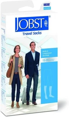 JOBST Travel Knee High Compression Socks Helps to Prevent Deep Blood Clots - Image 1 of 4