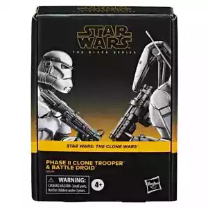 Star Wars The Black Series - Phase II Clone Trooper & Battle Droid Action Figure - Picture 1 of 3