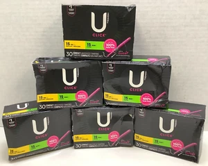 U by Kotex Click kompakte unparfümierte Tampons - super & normale Saugfähigkeit, 180ct - Bild 1 von 5