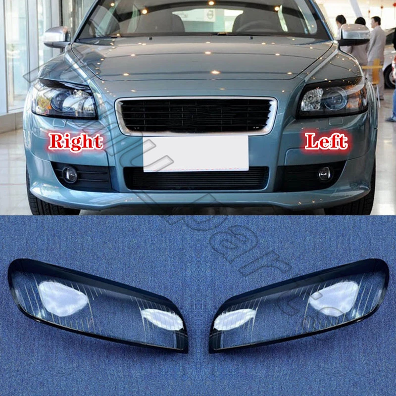 Un par de carcasa de lente transparente para faros L+R + pegamento de sellado para Volvo C30 T5 2008-2010 Foto 1 de 4