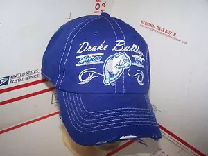 NCAA Drake Bulldogs RIPPED LOOK - YOUTH ADJUSTABLE - Curve Brim Cap Hat NEW! - Picture 1 of 6