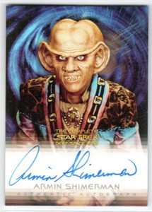 THE COMPLETE STAR TREK DEEP SPACE NINE A4 ARMIN SHIMERMAN AS QUARK AUTOGRAPH