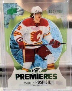 MARTIN POSPISIL 2023-24 Upper Deck Ice ROOKIE Premiers GREEN 072/299 - Picture 1 of 1