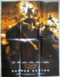Póster publicitario por cable Time Warner 2005 Batman Beins 17"" x 22 - Imagen 1 de 4
