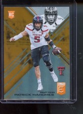 2017 Patrick Mahomes II Rookie Card RC Elite Draft Orange Parallel #145