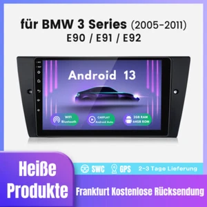 9" Autoradio Android 13 GPS NAVI Carplay 2+64G Für BMW 3er E90 E91 E92 318i 320d - Bild 1 von 13