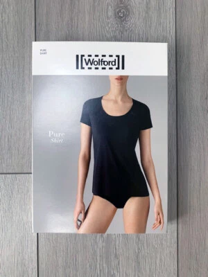 WOLFORD PURE SHIRT PULLOVER TOP JERSEY ROSE TAN NUDE SIZE S BOX RARE CHRISTMAS  - Image 1 of 4