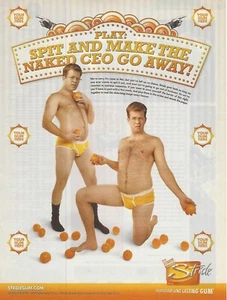 2008 Stride Kaugummi Make the Naked CEO Go Away lustiger Druck Anzeigenwerbung - Bild 1 von 1