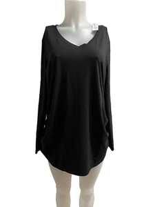 NWT Old Navy Woman V Neck Maternity Soft FabricTee, Plus sz 2XL Long Sleeves - Picture 1 of 8