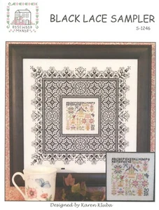 Rosewood Manor Designs/Karen Kluba ~ Muestreador de encaje negro S-1246 - Imagen 1 de 1
