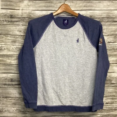 Johnnie-O Sweater Boys 14 Gray Blue Pullover Long Sleeve US Open Oakmont Logo - Image 1 of 4