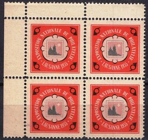ES6773 Poster Stamps: Exposition Philatelique Lausanne 1955 - Picture 1 of 1