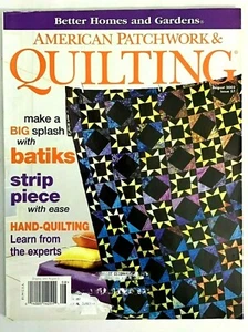 Better Homes & Gardens American Patchwork & Quilting August 2002 Patterns Design - Picture 1 of 4