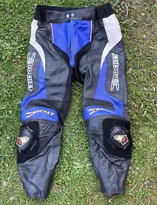 Joe Rocket Genuine Leather Motorcycle Racing Trousers Size 44 - Picture 1 of 8